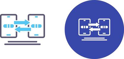 Data Synchronization Icon Design vector