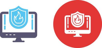 Firewall Icon Design vector