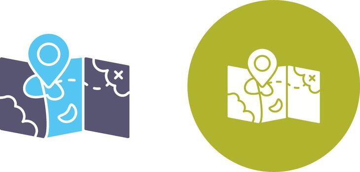 Map Icon Design vector