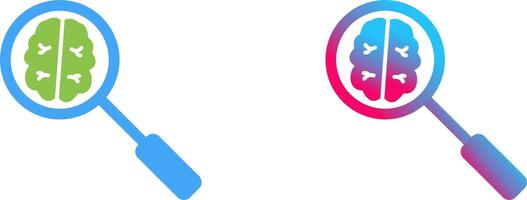 Unique Intelligent Search Icon Design vector