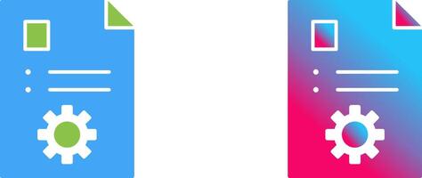 Unique Content Management Icon Design vector