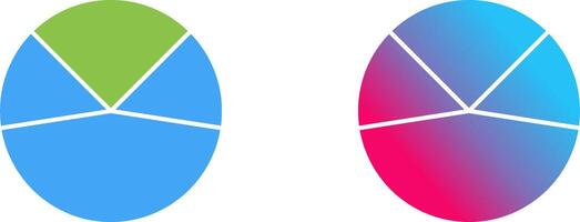 Pie Chart Analysis Icon Design vector
