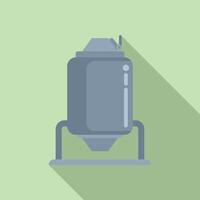 Flat design illustration of a space capsule vector