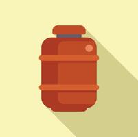 Flat design propane gas tank icon vector