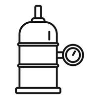 Line art illustration of a vintage water hydrant vector