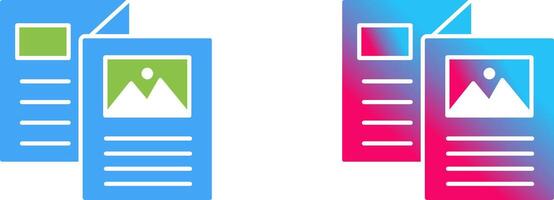 Brochure Icon Design vector