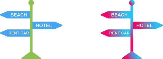 Signboard Icon Design vector