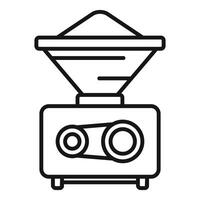 Line art illustration of a vintage cassette player vector