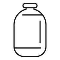 Minimalist line art of a bottle vector