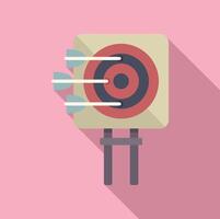 Bullseye with arrows on target concept vector