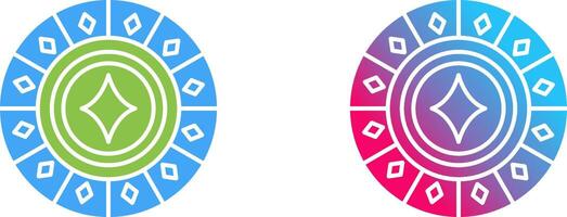 Diamond Chip Icon Design vector