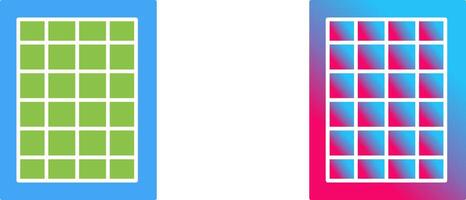 Table of Rates Icon Design vector