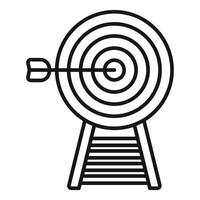 Perfect bullseye on target illustration vector