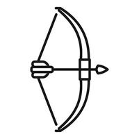 illustration of a bow and arrow vector