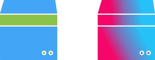 Unique Box Icon Design vector