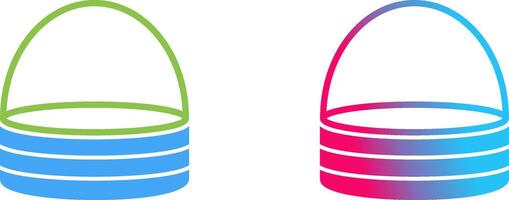 Unique Basket Icon Design vector