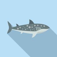 plano ilustración de un ballena tiburón vector