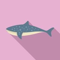 Minimalist whale illustration on pink background vector