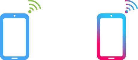 Unique Connected Device Icon Design vector
