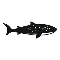 Silhouette of a spotted shark illustration vector