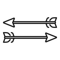 par de simplista dibujado a mano flechas, en formato, ideal para diseño elementos vector