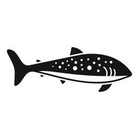 Silhouette of a spotted fish vector