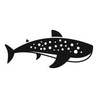 Silhouette of a spotted fish vector