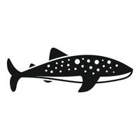 Silhouette of spotted shark illustration vector