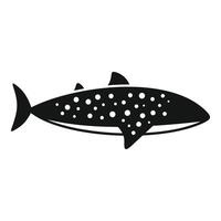 Silhouette of a spotted fish vector