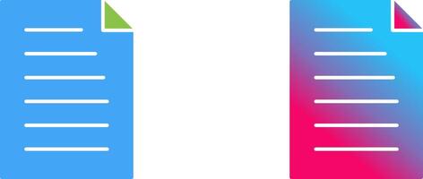 Unique Document Icon Design vector