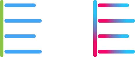Unique Left Align Icon Design vector