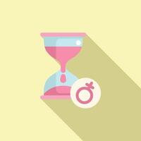 Time management icon with hourglass and stopwatch vector