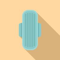 Flat design sanitary pad icon vector