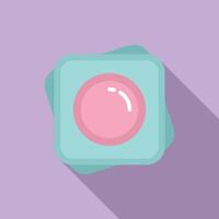 illustration of a simplified embryo icon with soft colors and a modern design vector