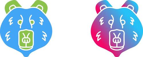 Polar Bear Icon Design vector