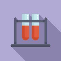 Laboratory test tubes in rack illustration vector