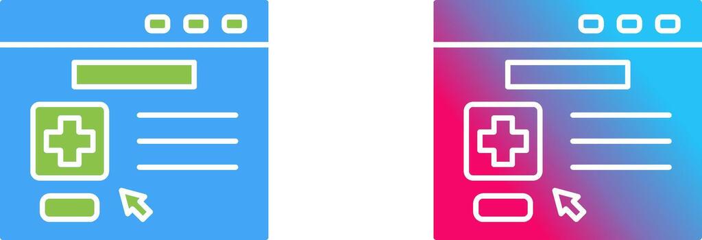 diseño del icono del navegador vector