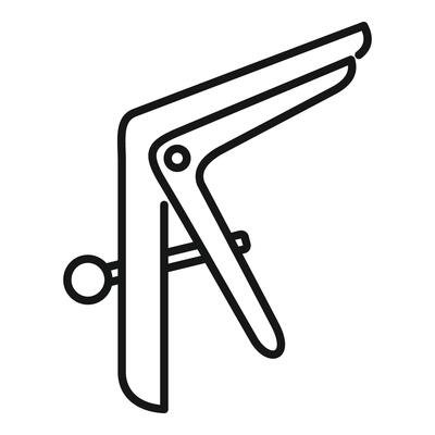 Black and white line art of a compass drafting tool
