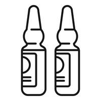 illustration of medical nasal spray bottles vector