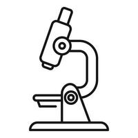 Line art illustration of a microscope vector