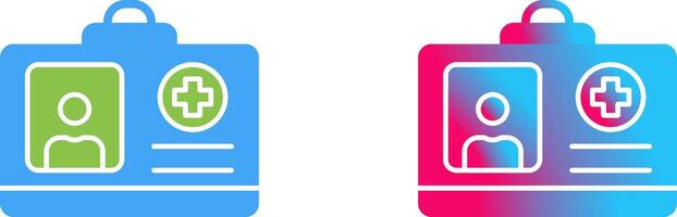 Id Card Icon Design vector