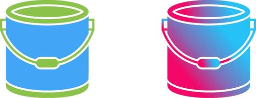 Paint Bucket Icon Design vector