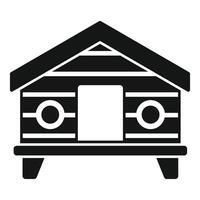 illustration of a simple cabin icon vector