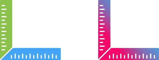 square Ruler Icon Design vector