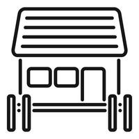 Icon of a simplified storefront vector