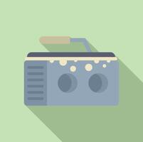 Vintage radio illustration on pastel background vector