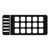 negro y blanco teclado icono ilustración vector