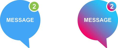 Message Bubbles Icon Design vector
