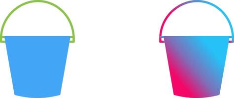 Water Bucket Icon Design vector