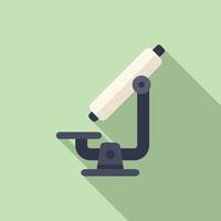 Flat design illustration of microscope vector